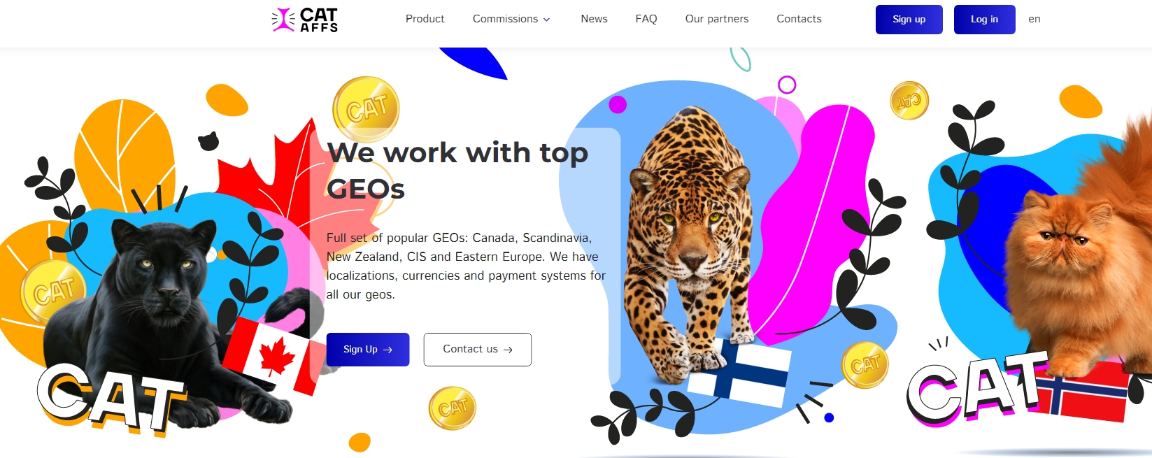 CatAffs партнерка лого