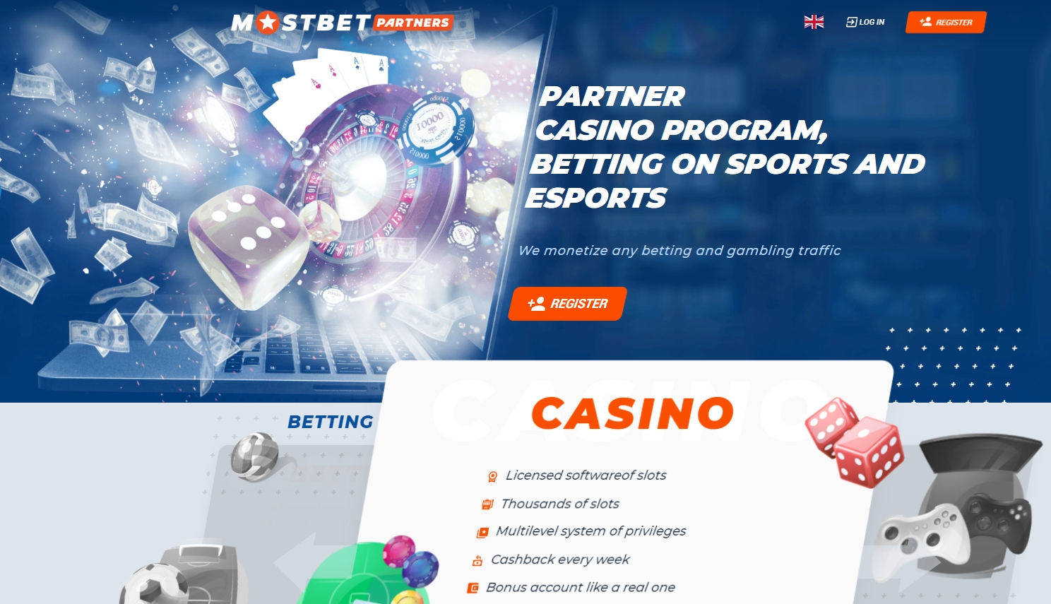 Mostbet Partners лого